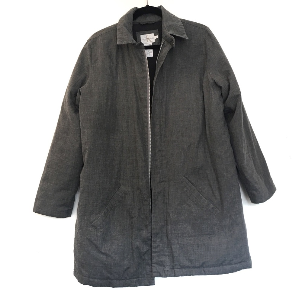 [Calvin Klein] Padded Collared Button Jacket L - image 3